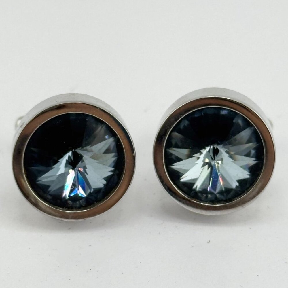 Vintage Hickok inverted glass stone cufflinks